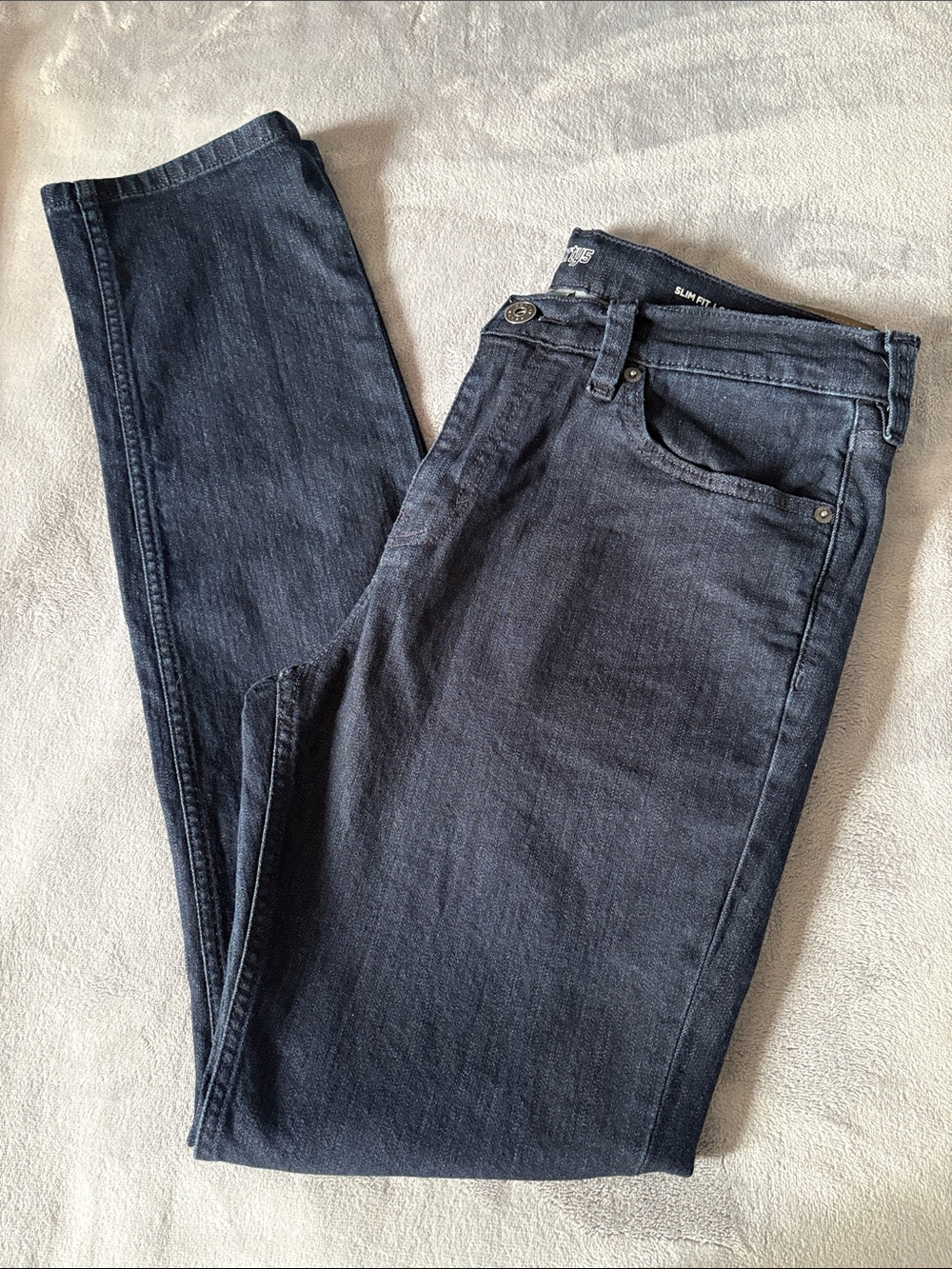 Denver Hayes Sixty5 Men’s Slim Fit Stretch Jeans 34x32 in Dark Blue Wash